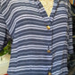 Camicia a righe blu e azzurra