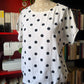 Camicia pois bianca e nera