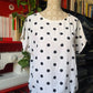 Camicia pois bianca e nera