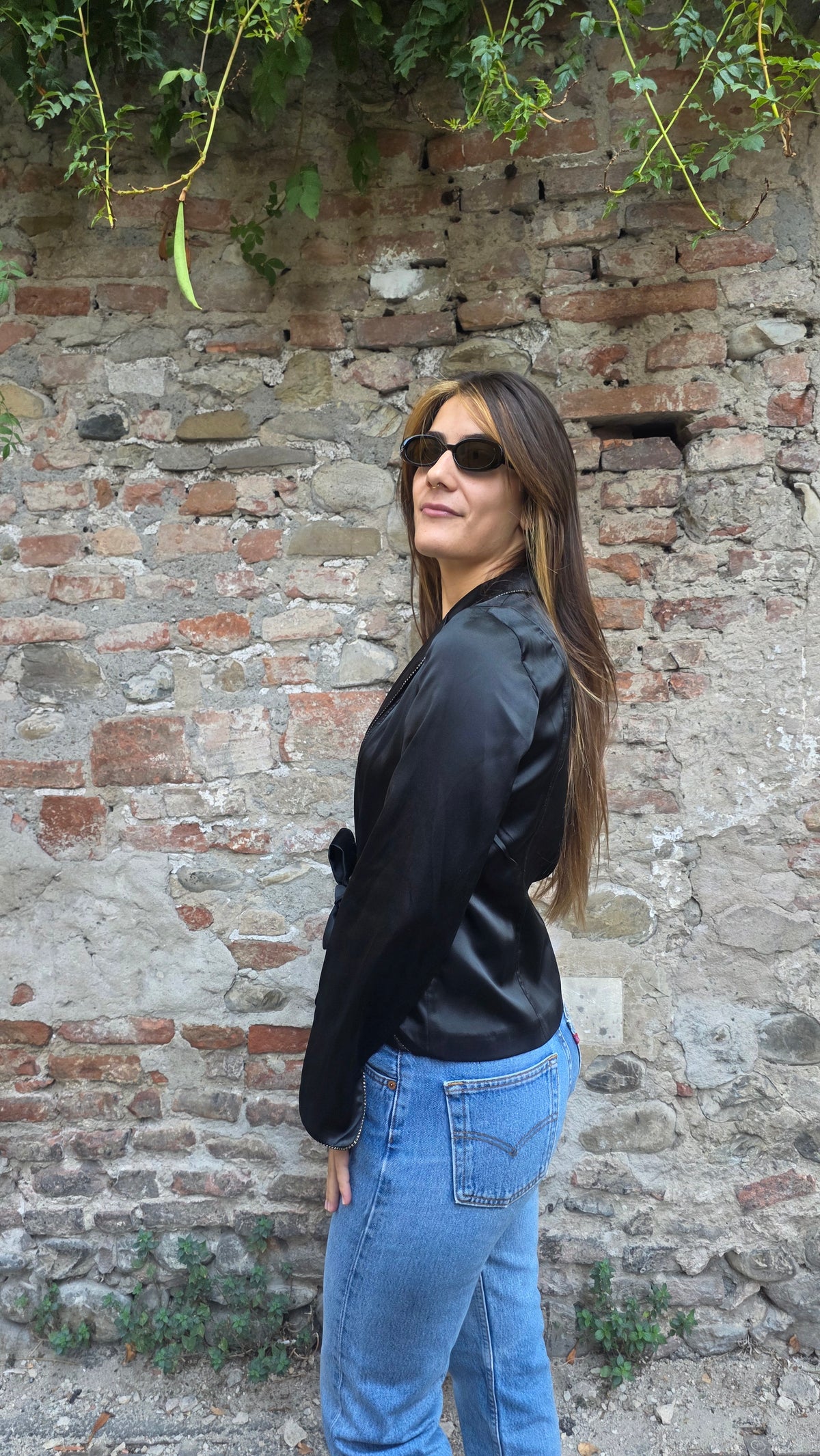 Blazer in raso