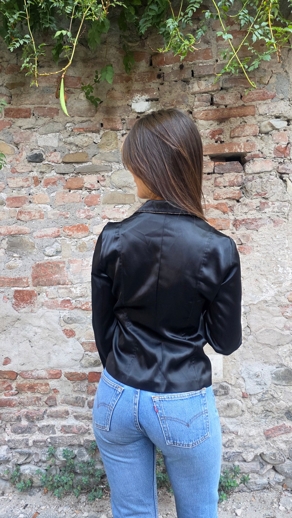 Blazer in raso