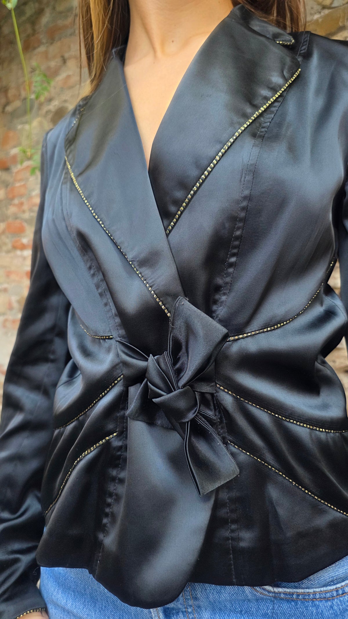 Blazer in raso