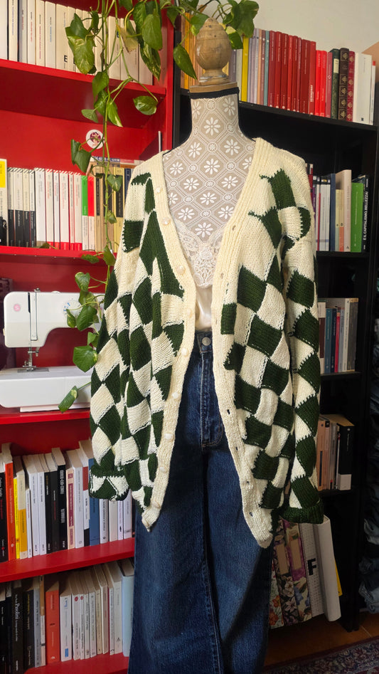 Cardigan rombi handmade