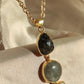 Collana pietra, labradorite e perla