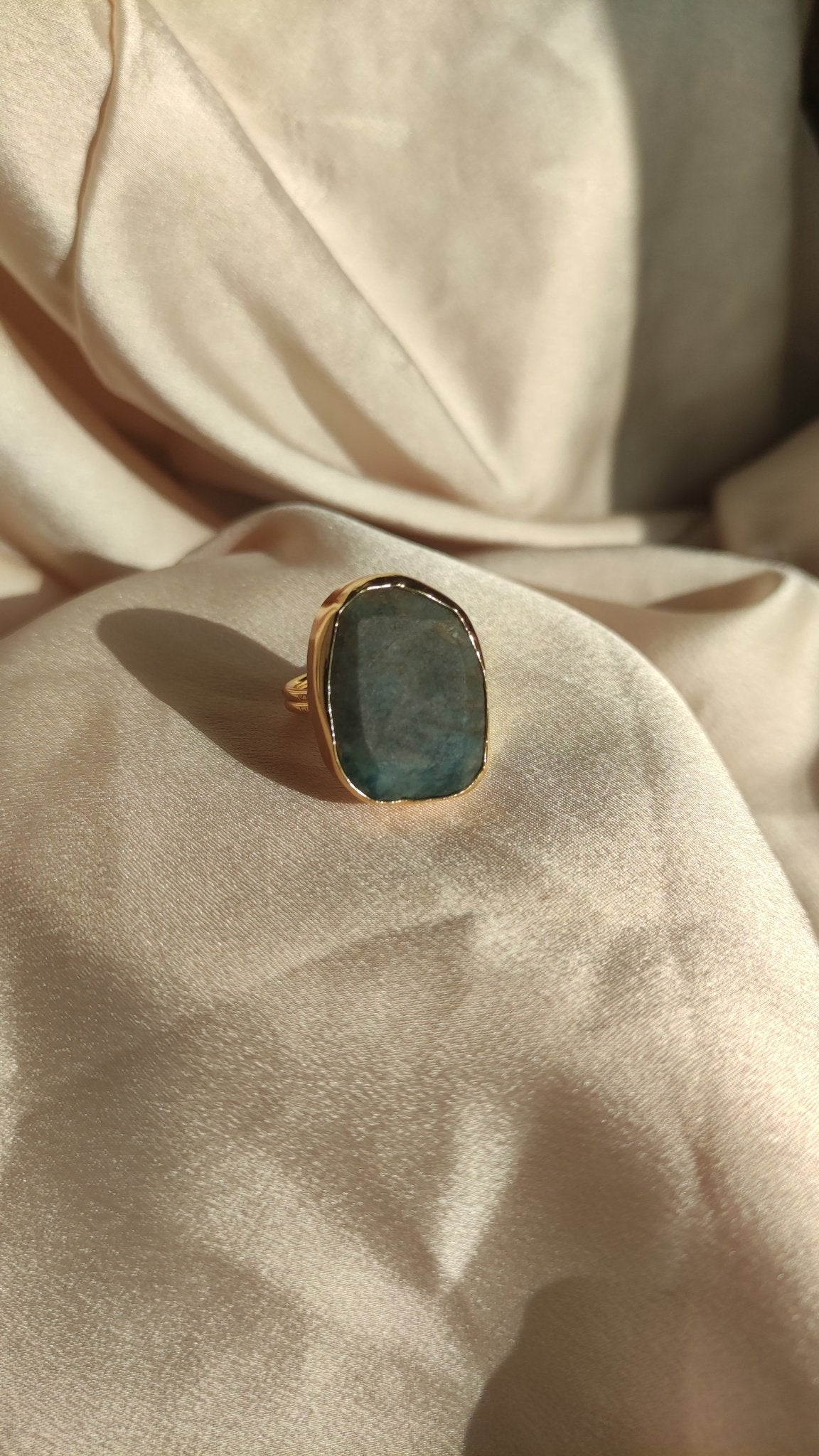 Anello blu verde