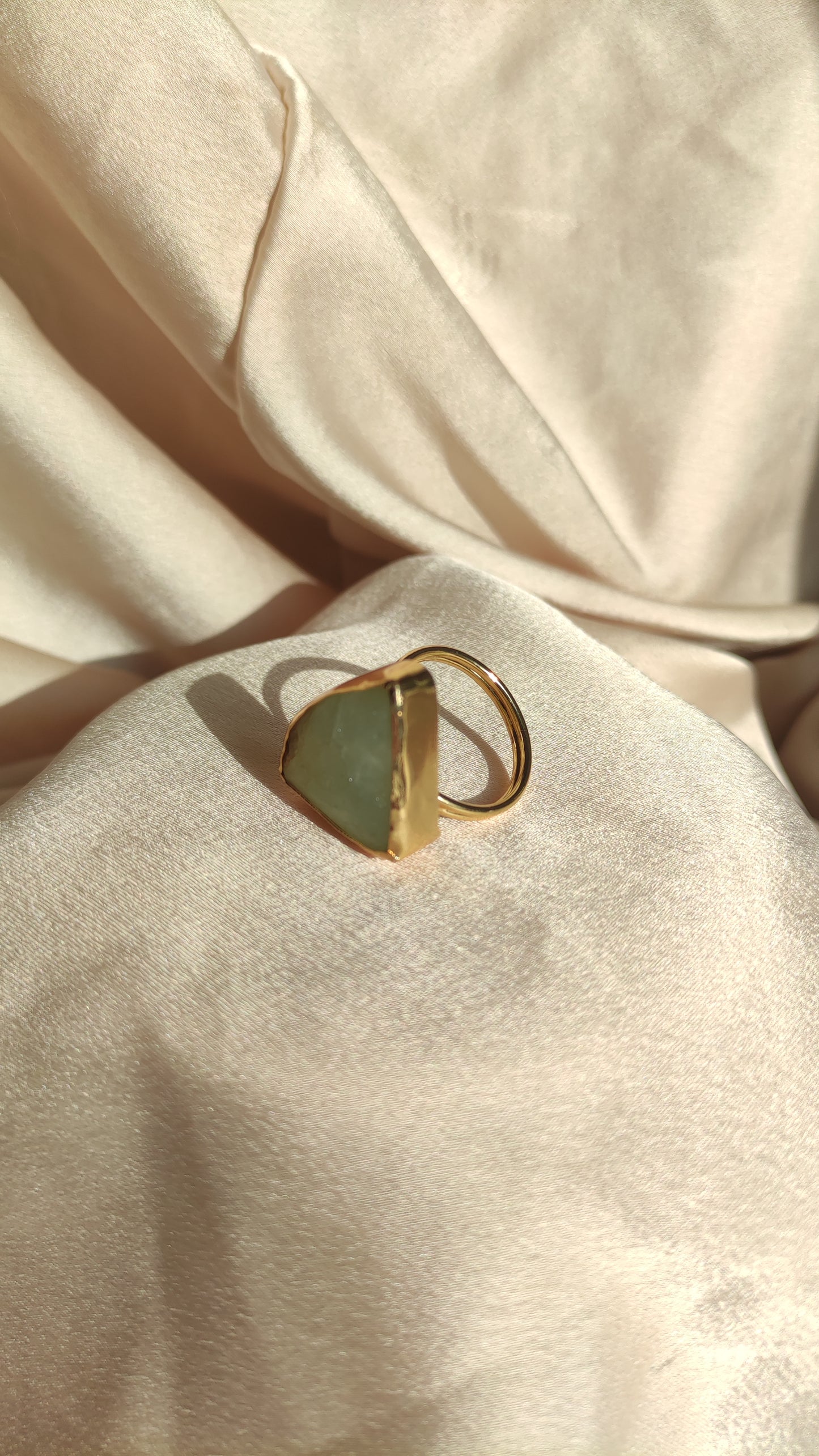 Anello quarzo verde