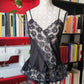 Top lingerie nero in pizzo