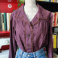 Camicia handmade san gallo viola