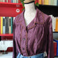 Camicia handmade san gallo viola