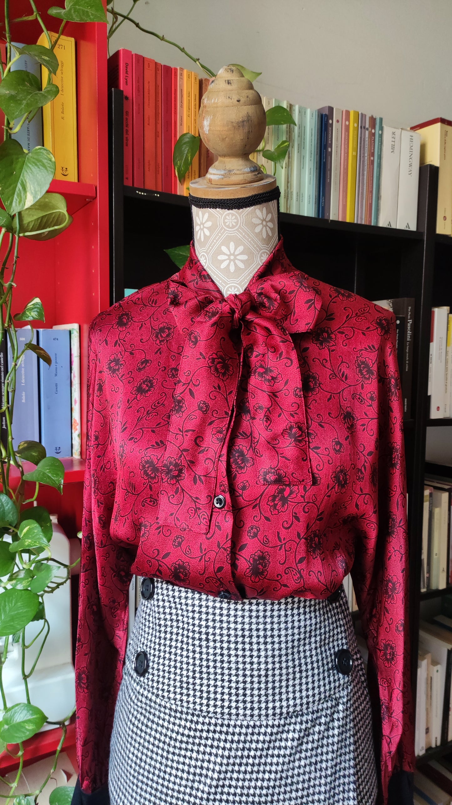 Camicia rossa bohème