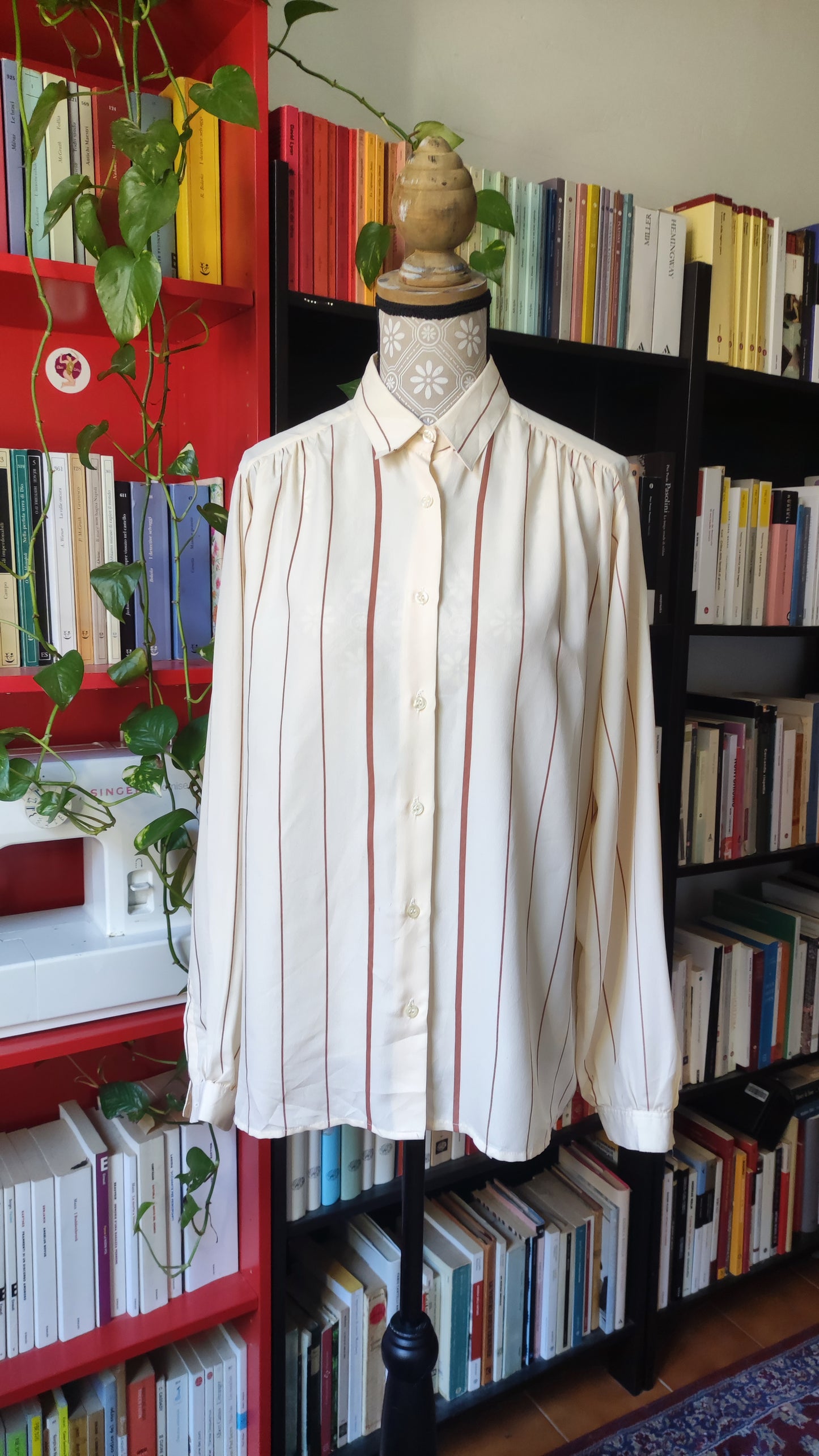 Camicia a righe in seta Walmoda