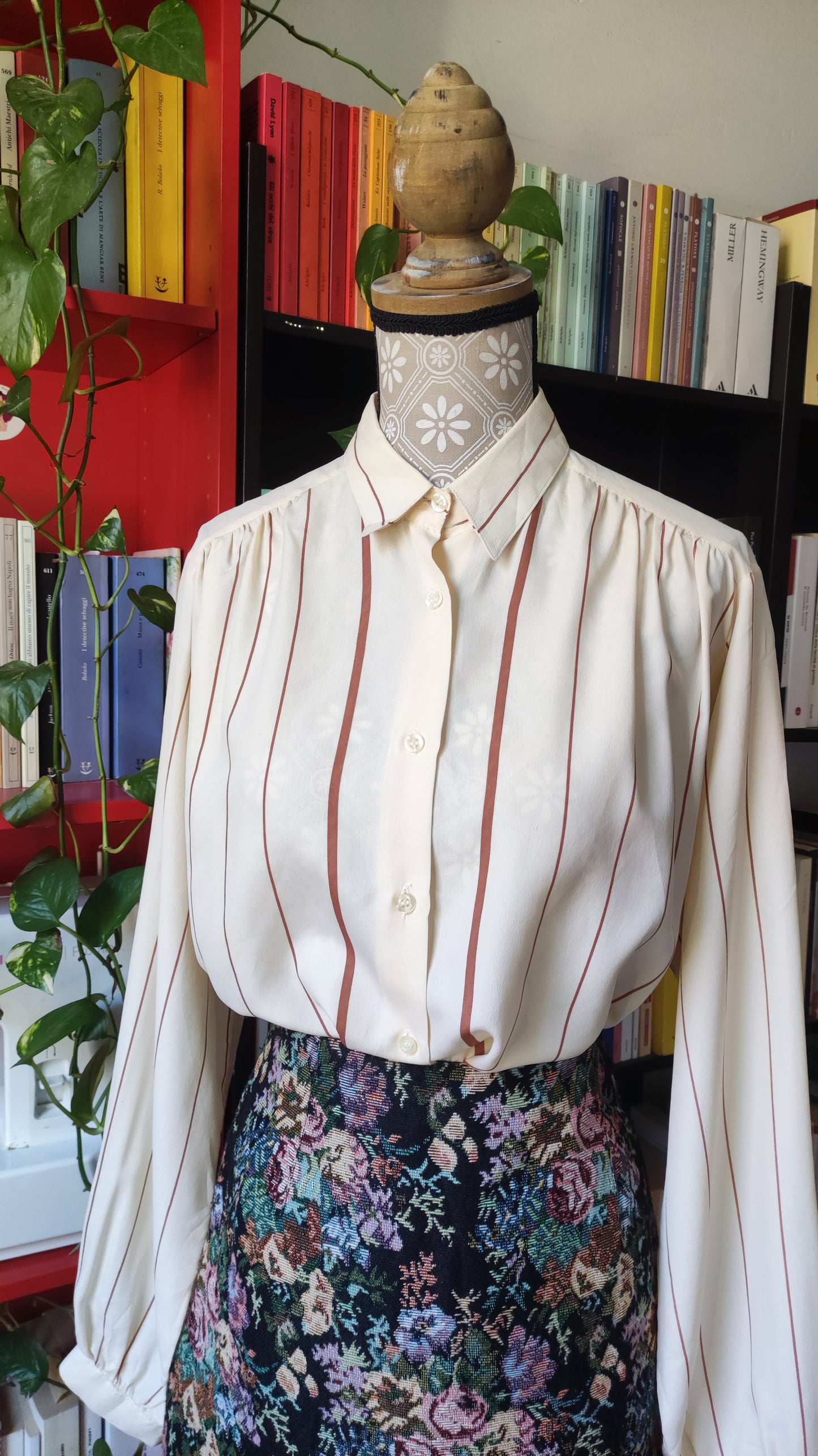 Camicia a righe in seta Walmoda