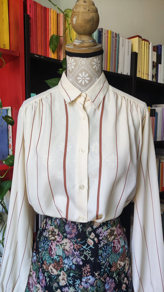 Camicia a righe in seta Walmoda