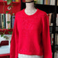 Maglione mohair rosso