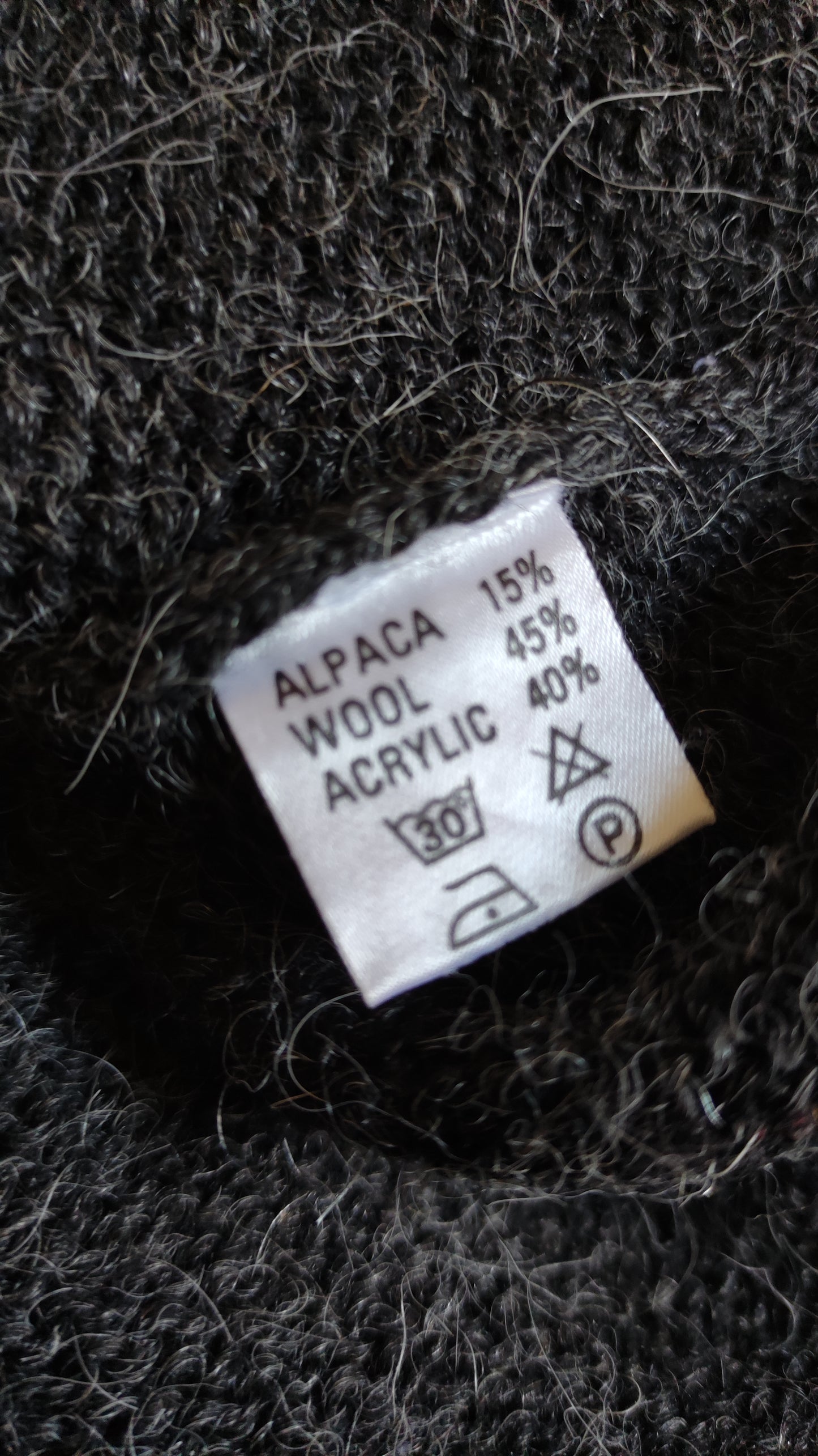 Maglione alpaca fiori