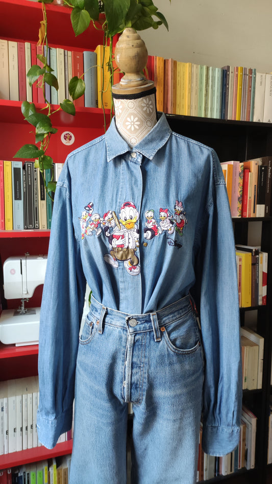 Camicia denim paperino