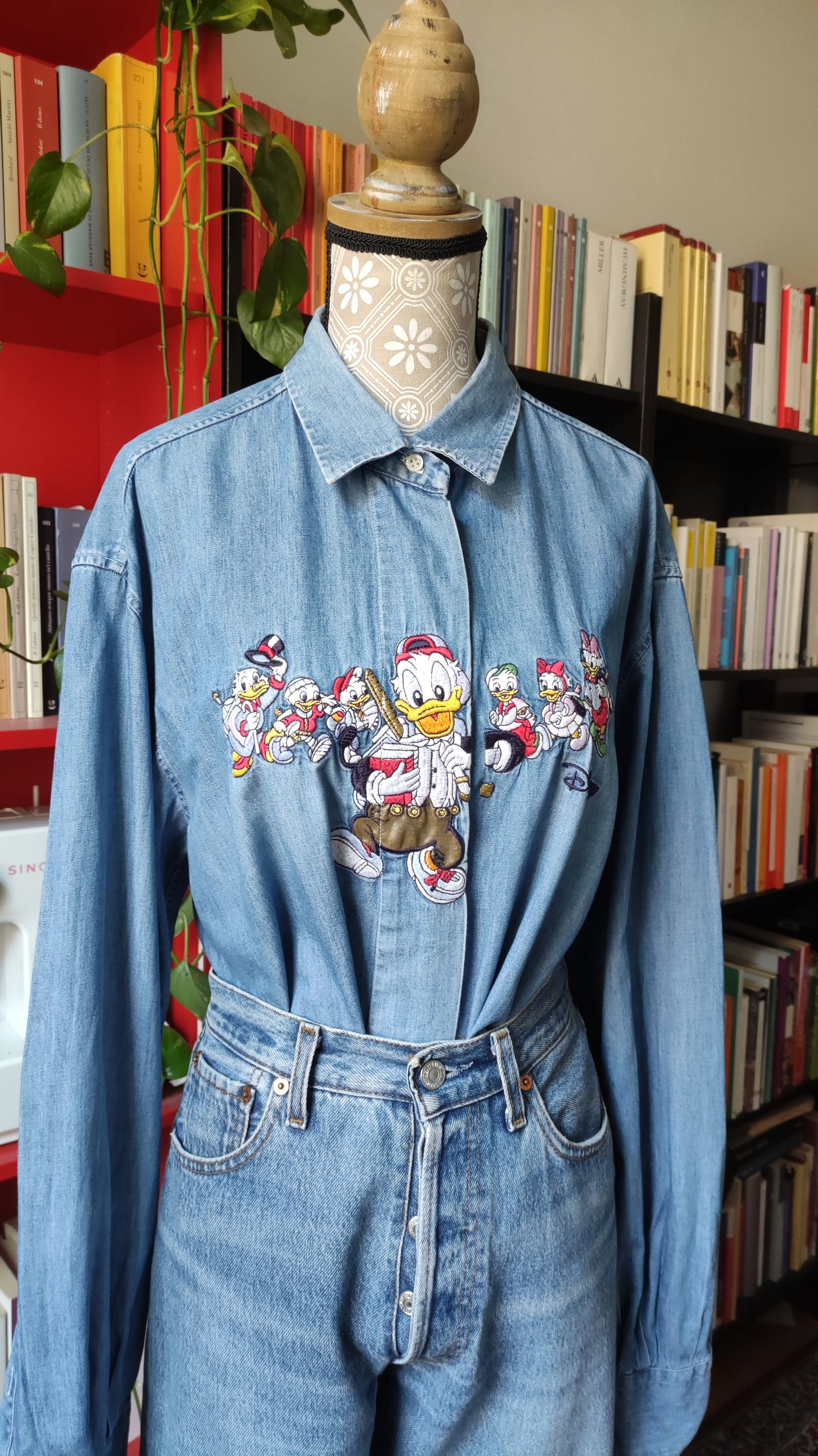 Camicia denim paperino