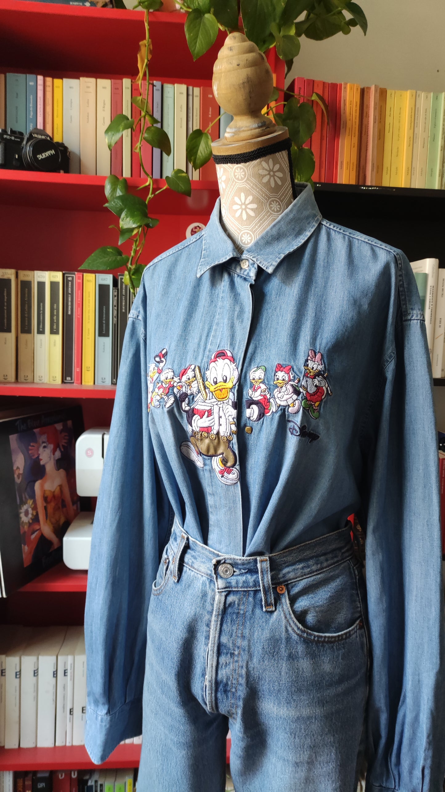 Camicia denim paperino