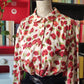 Camicia romantica con rose