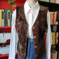 Gilet in velluto marrone