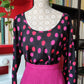 Blusa pois fucsia