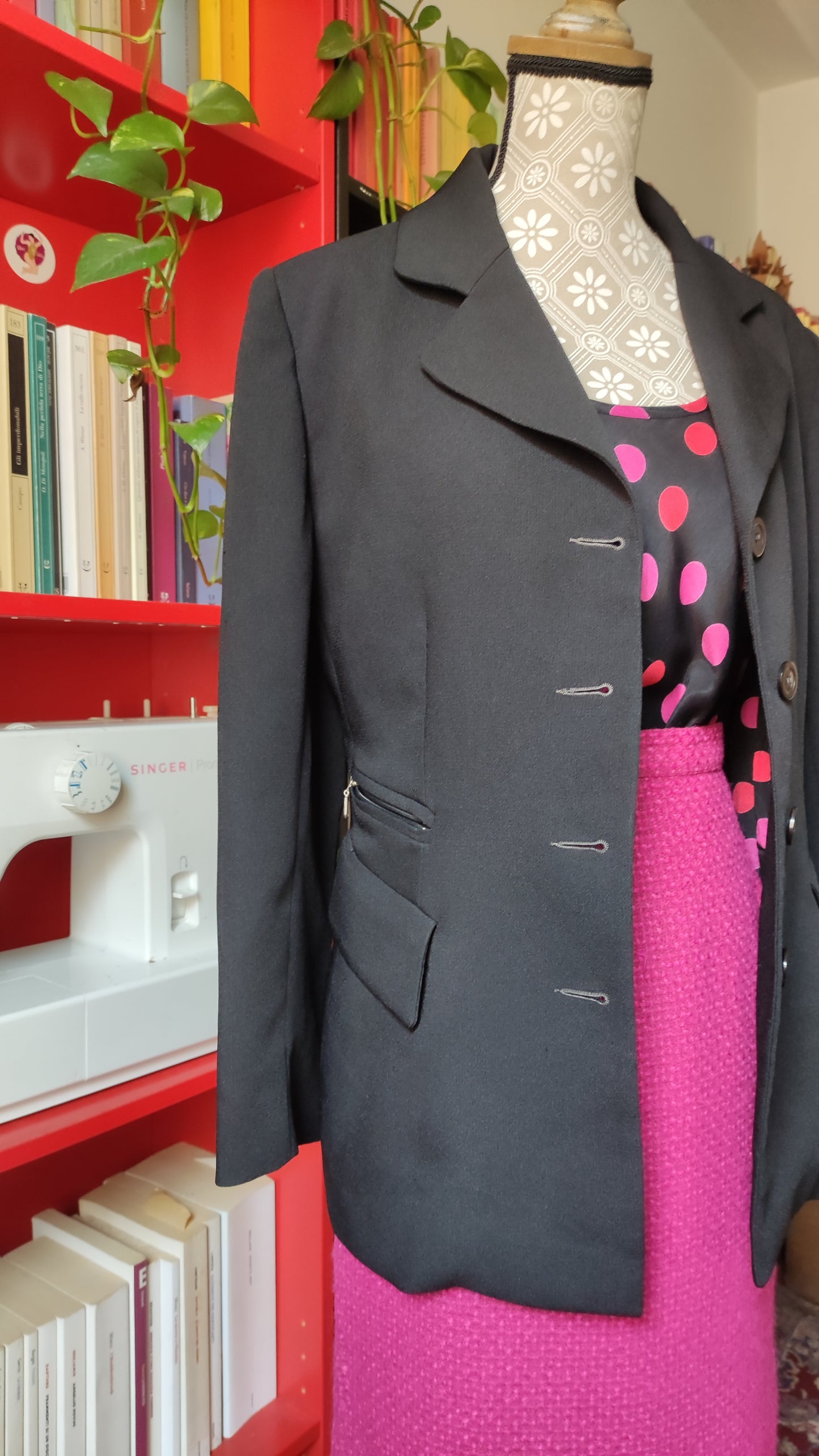 Blazer nero lusille