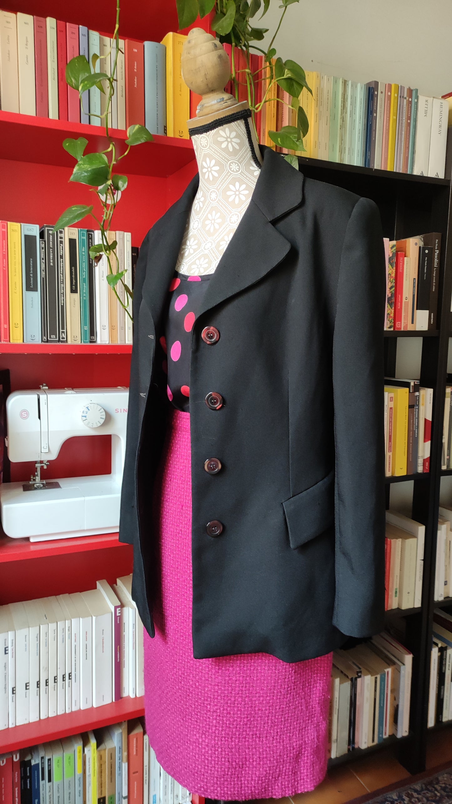 Blazer nero lusille