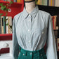 Camicia verde a righe