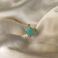 Anello regolabile verde acqua