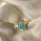 Anello regolabile verde acqua