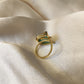 Anello regolabile verde acqua