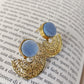 Orecchini luna azzurri