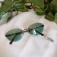 Occhiali da sole vintage Ferragamo verdi