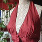 Top rosso pois