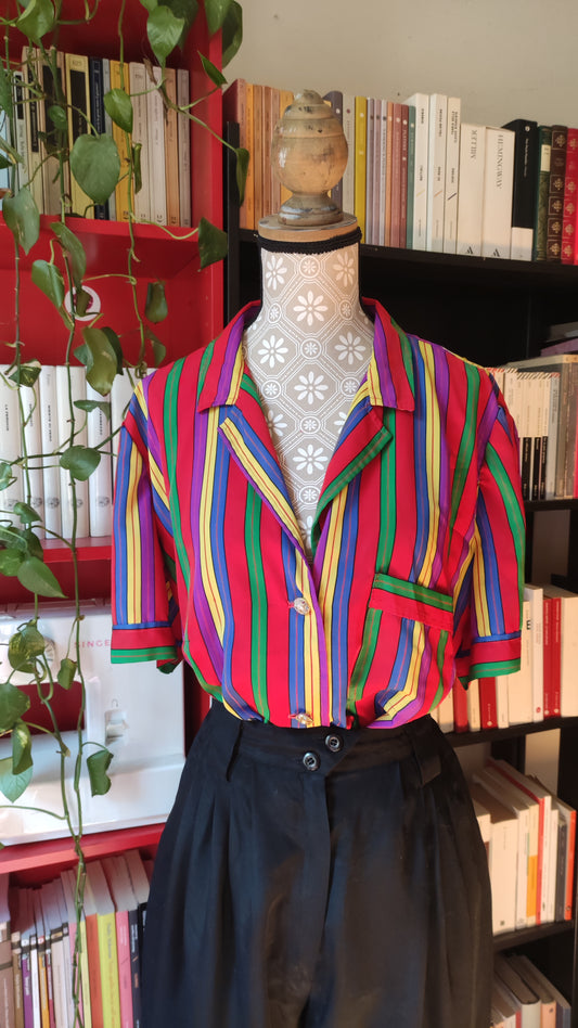Camicia a righe rossa