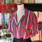 Camicia a righe rossa