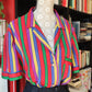 Camicia a righe rossa