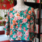 Camicia crop in seta
