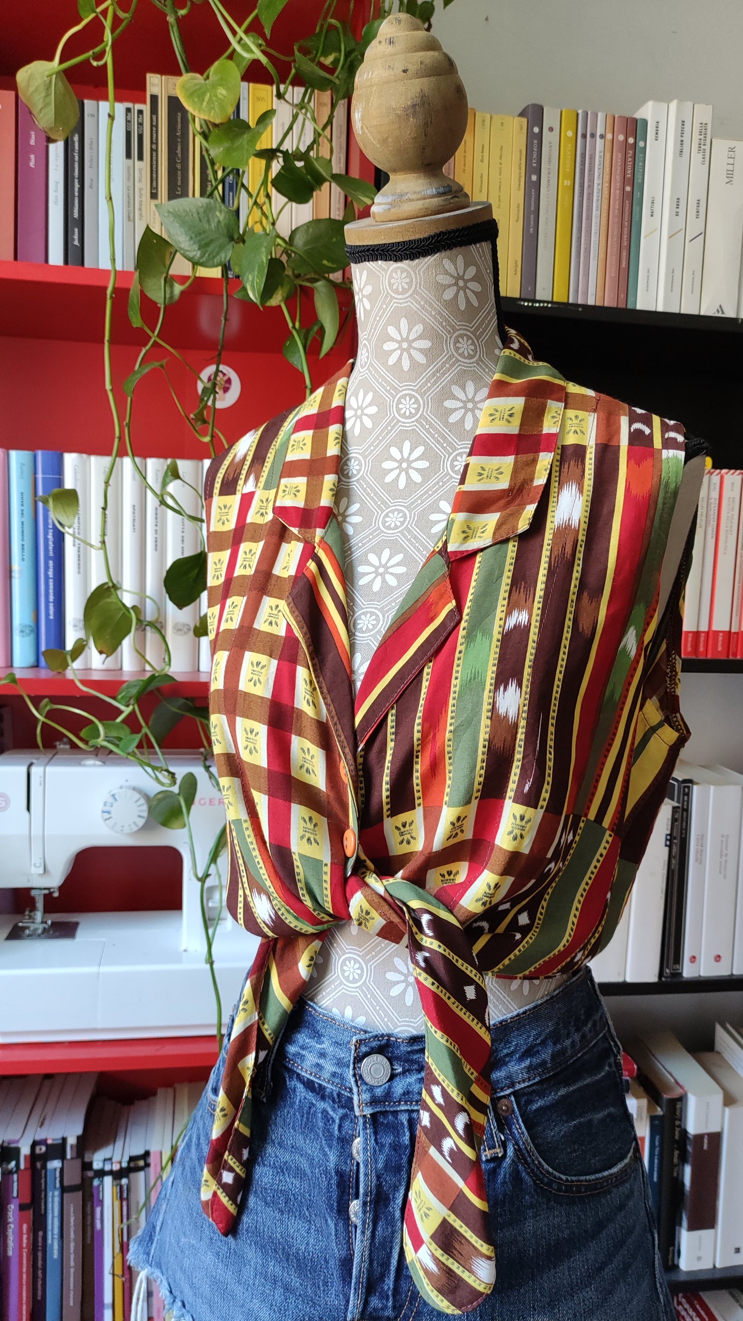 Smanicata tie top etnica
