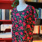 Blusa rose rosse