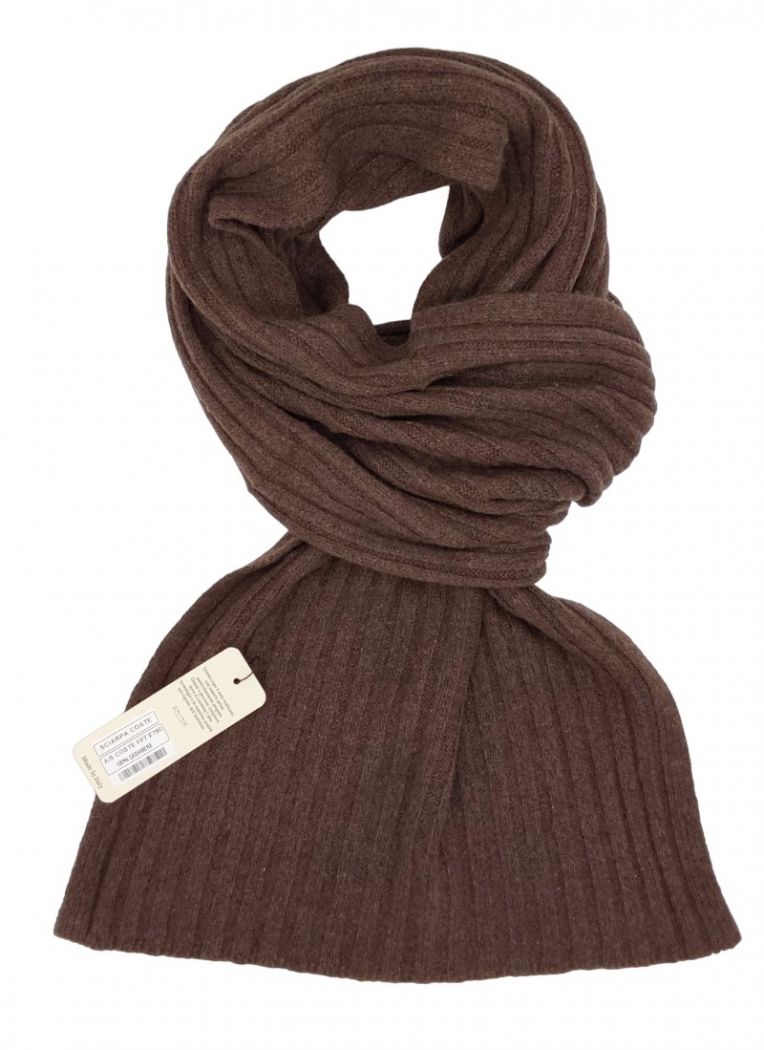 sciarpa a coste in 100% cashmere (15 colori disponibili)