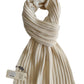 sciarpa a coste in 100% cashmere (15 colori disponibili)