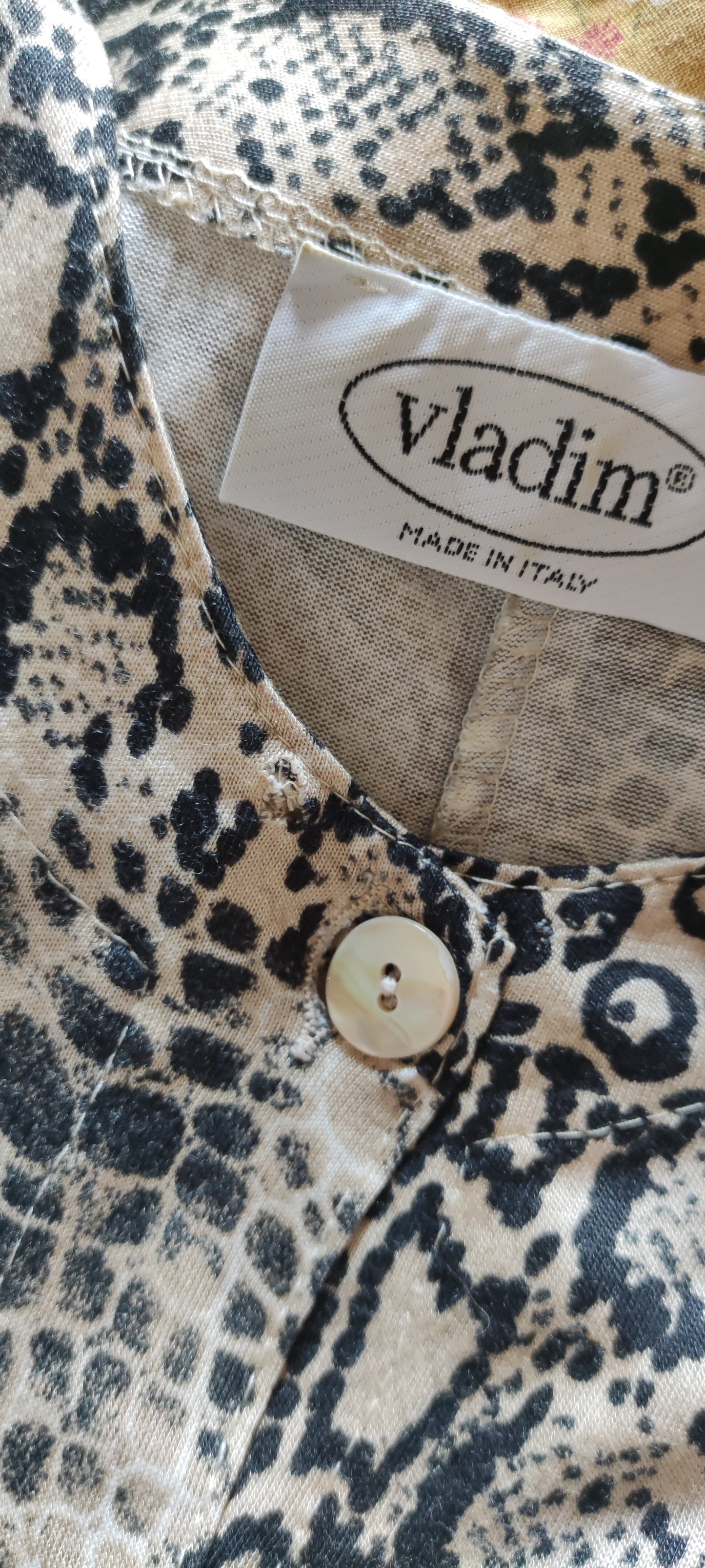 Abito Vladim animalier patchwork