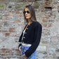 Giacca crop bouclé sartoriale