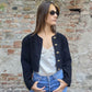 Giacca crop bouclé sartoriale