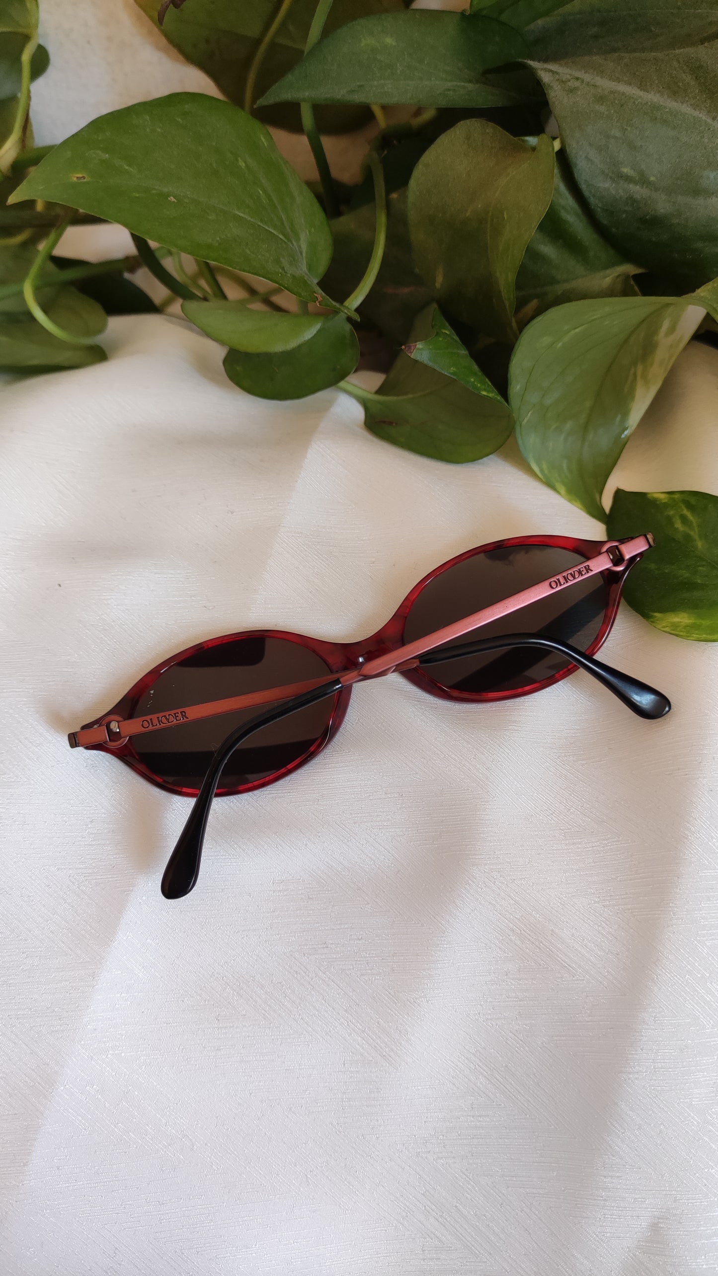 Occhiali da sole vintage Oliver bordeaux