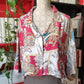 Camicia crop barocca
